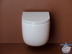 Унитаз подвесной безободковый Ceramicanova UP Rimless CN4007 с сиденьем быстросъемным Soft Close (микролифт)
