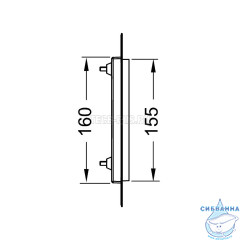 Монтажная рамка для установки стеклянных панелей TECEloop или TECEsquare на уровне стены металлическая 9240644