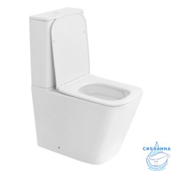 Унитаз напольный Abber Rechteck AC1210TMW с бачком и сиденьем Soft Close (микролифт)