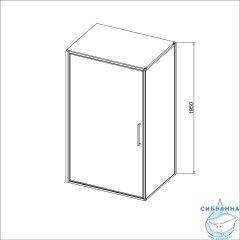 Душевое ограждение Vincea Slim 100x90 профиль хром, стекло прозрачное VSR-4SLP9010CL