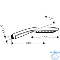 Ручной душ Hansgrohe Raindance Select S 28587400