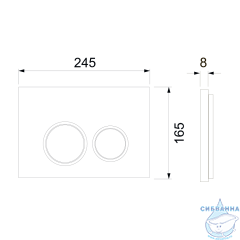 Инсталляция для унитазов Tece TECEspring S401101 с панелью смыва (хром глянцевый)