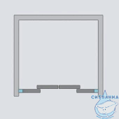 Дверь в нишу Radaway Premium Plus DWD 158-161 см 33363-01-01N