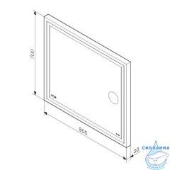 Зеркало Am.Pm Gem 80 M91AMOX0803WG с LED подсветкой