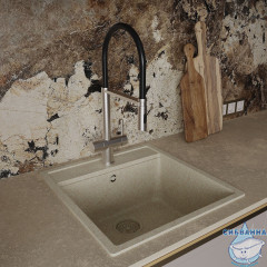 Смеситель для кухни Oliveeka OL-458009-BN (никель)