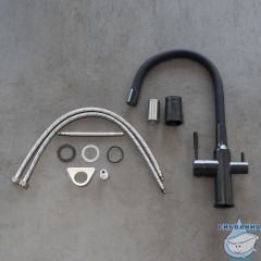 Смеситель для кухни Lemark Expert LM5083BL-Black (черный матовый)