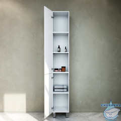 Шкаф пенал напольный Am.Pm Gem 30 L белый глянец  M90CSL0306WG