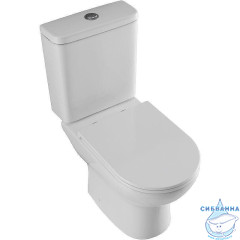 Унитаз напольный безободковый Aquanet Ray-C с бачком и сиденьем Soft Close (микролифт) 