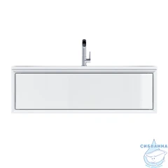 Тумба 1Marka Milacco 100П с раковиной Персона белый глянцевый