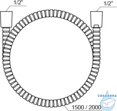 Душевой шланг 150 Ravak 915.00, X07P340