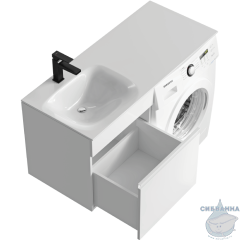 Тумба подвесная Aqwella Forma 54 белый с раковиной Фостер 115 L 
