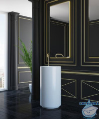 Раковина напольная 45 см Salini Armonia R-20114 (материал solix, белый матовый)