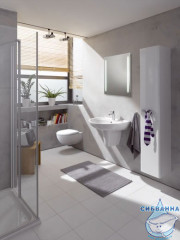 Унитаз подвесной безободковый Geberit Renova Compact 500.803.00.1 с сиденьем Soft Close (микролифт)