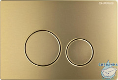 Кнопка смыва Charus Robusto FP.330.BTG.05 брашированное золото