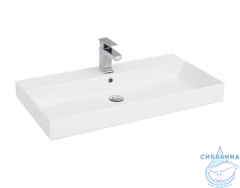 Тумба Aquanet Бруклин 85 белый с раковиной Slim Synergy 85 см 207801