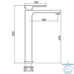 Смеситель для раковины Gappo G1017-92  (без донного клапана) (оружейная сталь)