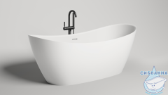 Ванна из искусственного камня Salini Noemi Bassa 170x75 (материал S-Stone, белый матовый)