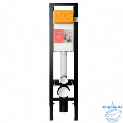 Инсталляция Jacob Delafon E33130RU-NF с кнопкой смыва в комплекте с унитазом Jacob Delafon Struktura EDF102 c сиденьем Soft close (микролифт), E21754RU-00