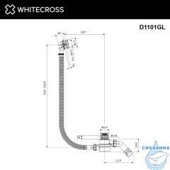 Слив-перелив WHITECROSS ULTIMA (золото)