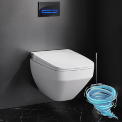 Инсталляция AM.PM с кнопкой смыва в комплекте с унитазом AM.PM Inspire V2 FlashClean c сиденьем Soft close (микролифт) IIS450A38.CCC50A