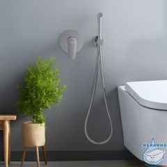 Встраиваемый смеситель с гигиеническим душем Aquatek Бетта AQ1119CR (хром )