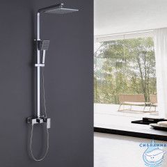 Душевая стойка ABBER Daheim AF8220L без излива, хром