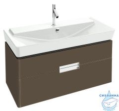 Тумба Jacob Delafon Reve EB1136-G80 97 коричневый с раковиной Reve 100