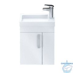Тумба с умывальником, 40 см, подвесная, полки справа, TORR, IDDIS, TOR40WRi95K