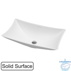 Умывальник WHITECROSS Coral 60x34,5 (белый мат) иск. камень