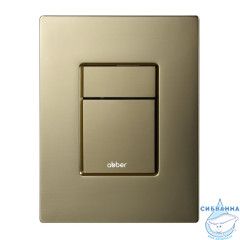 Кнопка смыва ABBER AC0123BG пневматическая, золото брашированное