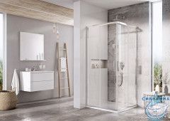 Душевое ограждение Ravak Blix Slim BLSRV2 80х80 профиль хром (без поддона)