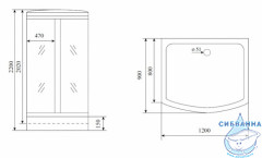 Душевая кабина Timo Comfort T-8815F 120x90