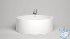 Ванна из искусственного камня Salini Isola 200x200 (материал S-Sense, белый глянцевый)