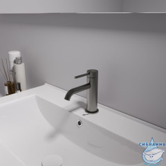 Смеситель для раковины Oliveeka Y-Line OL-88139017-BGM (оружейная сталь)