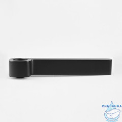 Излив для смесителя, ванна, плоский, латунь, 141 мм, поворотный, в/див, м. черный, ID, 995F14BM2SM