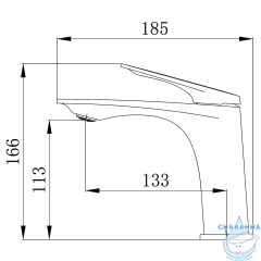 Смеситель для раковины Azario Lursy AZ-K1049GR (графит)