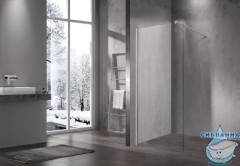 Душевое ограждение Vincea Walk-In 90 см профиль никель, стекло прозрачное VSW-1H900CLBN