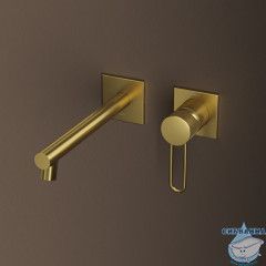 Встраиваемый смеситель для умывальника, золото матовое, Duna, IDDIS, DUNMG00i65