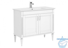 Тумба под раковину Aquanet Селена 105 белый патина серебро 201650