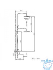 Душевая система Frap F2429 200 1 режим (черный)