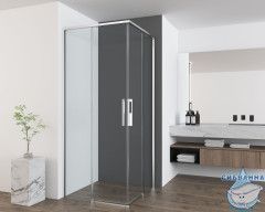 Душевое ограждение Vincea Ultima 80x80 профиль хром, стекло прозрачное VSS-7UL8080CL