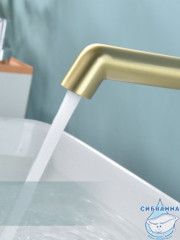 Смеситель для раковины встраиваемый Calypso CS1120-3 (сатин золотой)