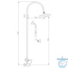 Душевая система Ravslezak Лабе L581.5/3