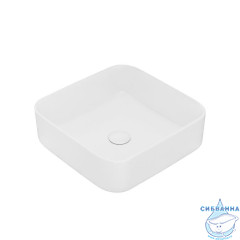 Белый глянцевый умывальник накладной, Bridge, IDDIS, BRIWS04i27