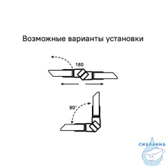 Уплотнители для душевой кабины, магнитные, ПВХ, стекло 7-8 мм, 2 шт, ID, 965S8M01DZ