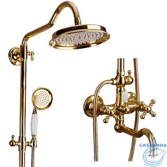Душевая система Gappo G2489-6 220 1 режим (глянцевое золото)