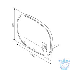 Зеркало Am.Pm Func 100 см M8FMOX1003SA