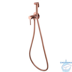 Встраиваемый смеситель с гигиеническим душем ABBER Wasser Kreis AF8125RG (розовое золото)