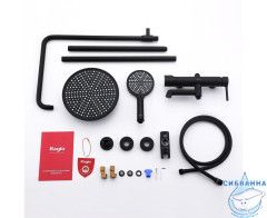 Душевая система Raglo 250 1 режим R20.24.06 (черный матовый)