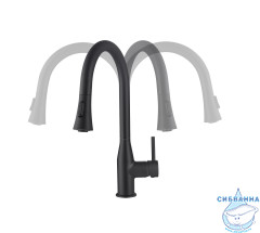 Смеситель для кухни Timo Saona 2336/03FL (черный матовый)